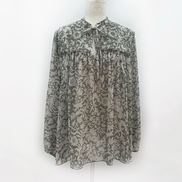 Lucky Brand Beaded Peasant Blouse Sage Green
Women's Size 3X Tassel Tie Boho - Picture 5 of 13